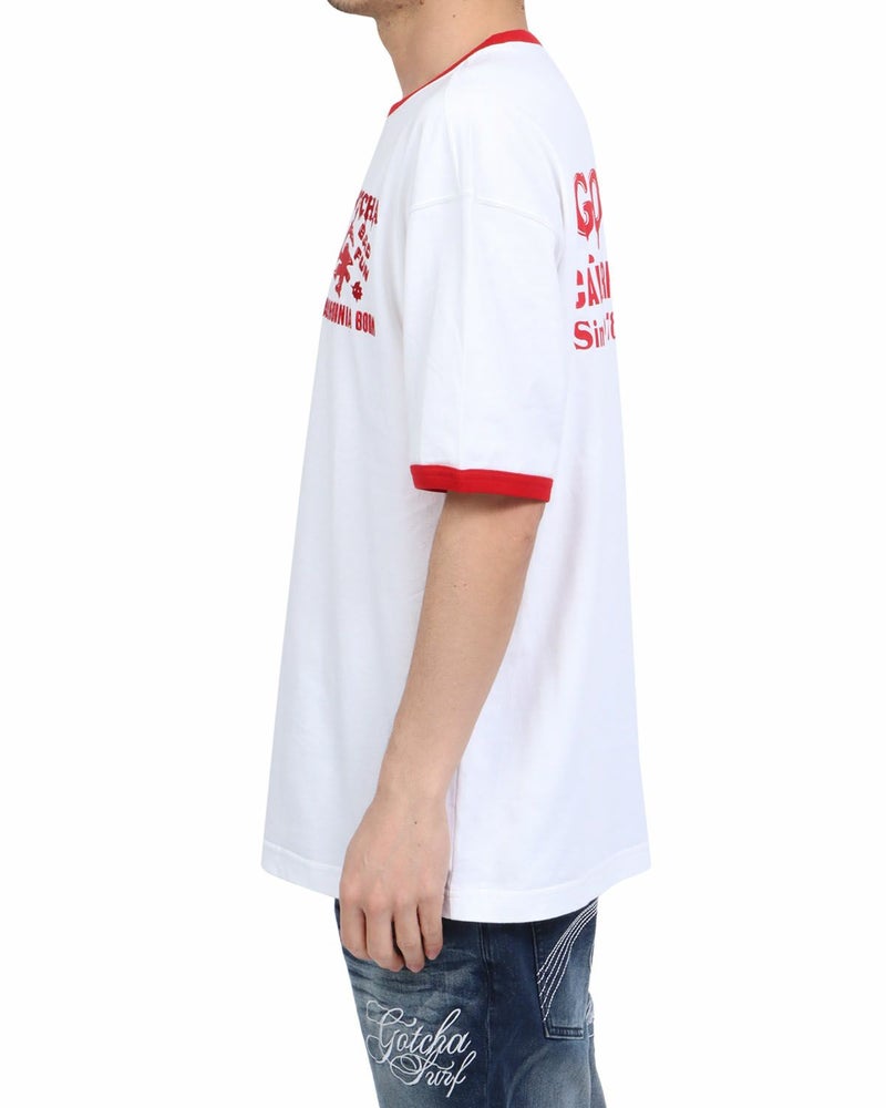 ホワイト：180cm67kg(Lサイズ着用)