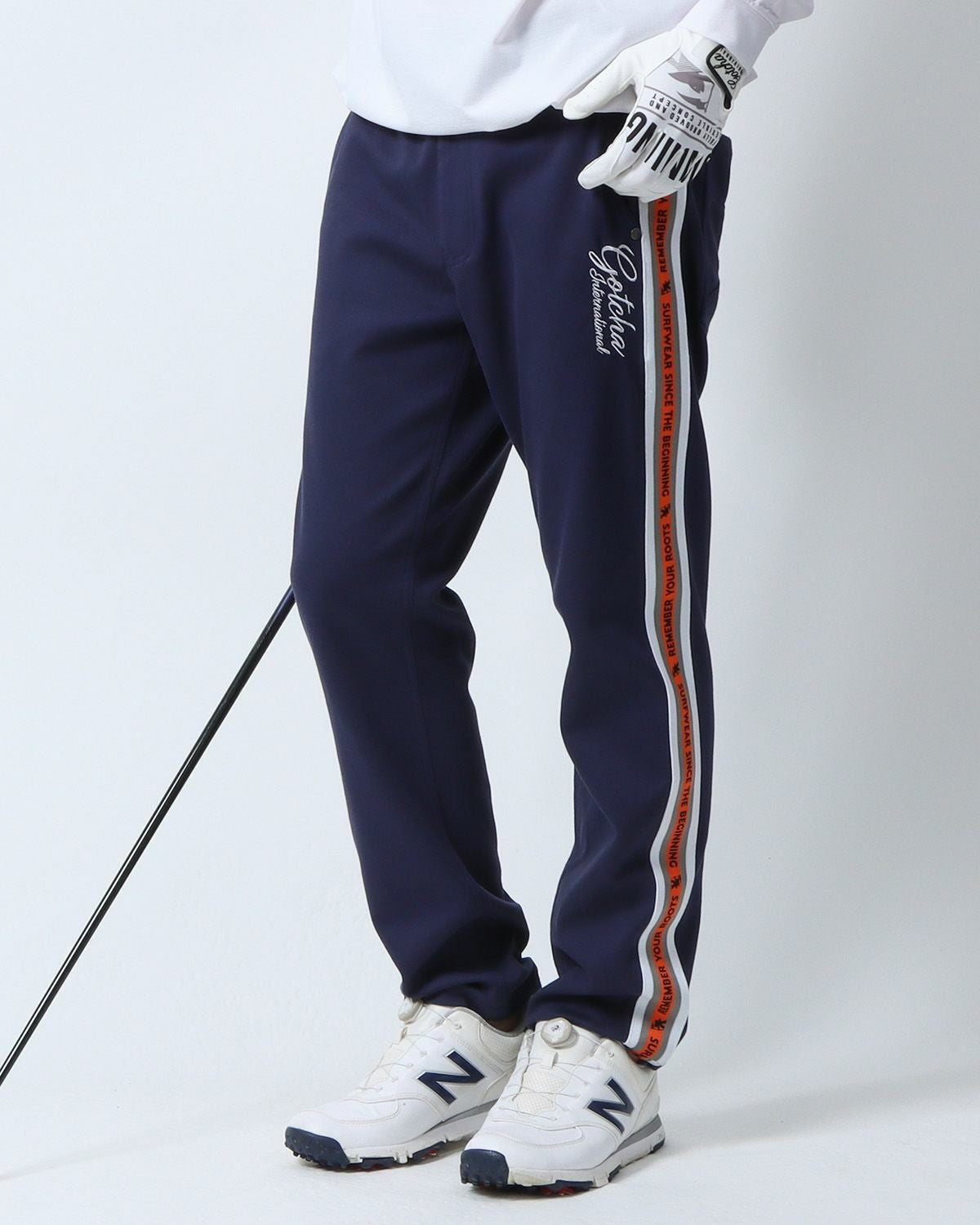 GACHA GOLF Lサイズ GOTCHA GOLF] カルゼ ジャカード ライン パンツ | PEET ONLINE STORE