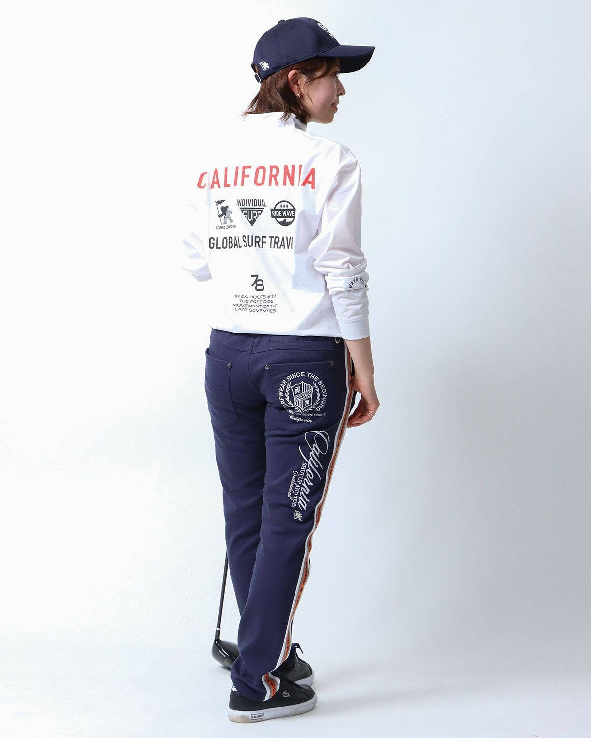 ネイビー:157cm(Sサイズ着用)