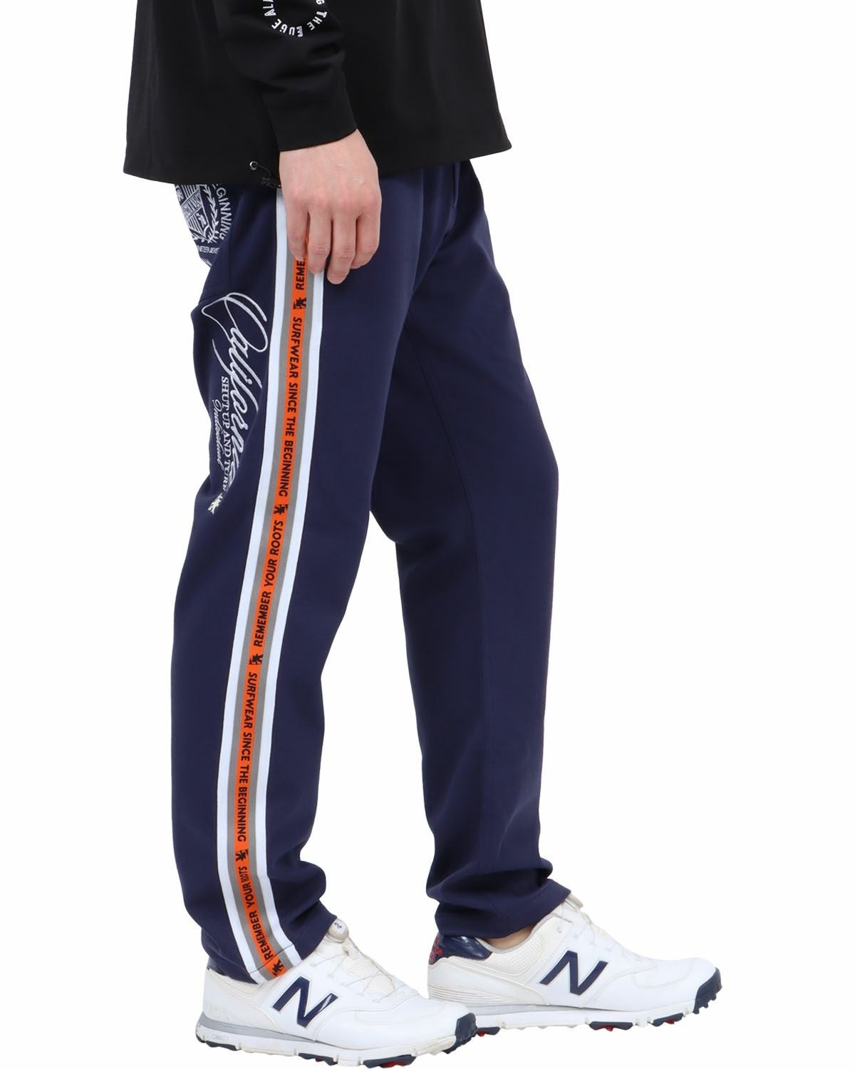 ネイビー：180cm67kg(Lサイズ着用)