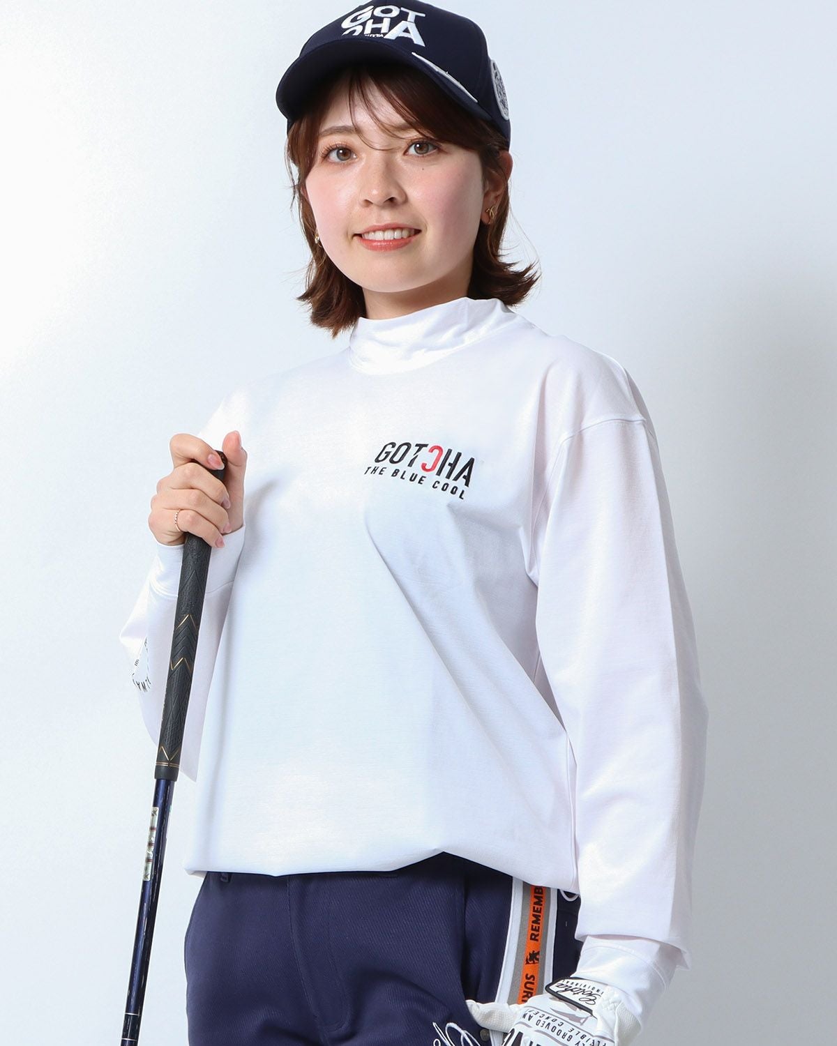 GOTCHA GOLF] ハイブリッド ドライ UVカット モックネック ロンT