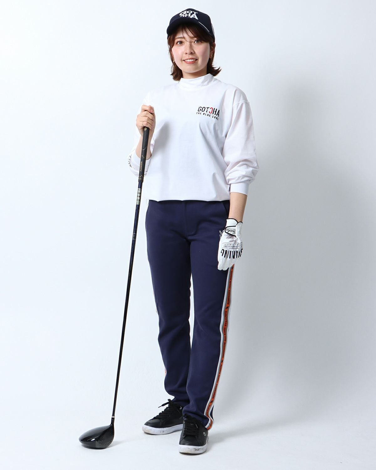 GOTCHA GOLF] ハイブリッド ドライ UVカット モックネック ロンT