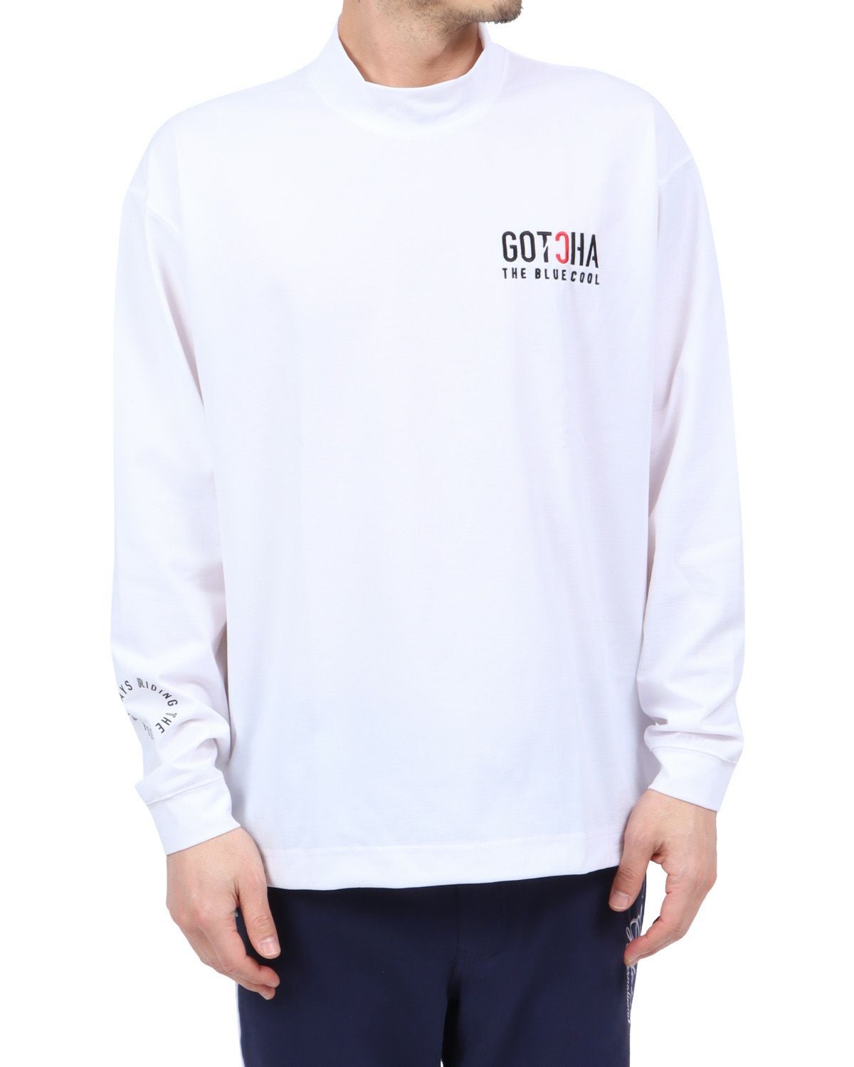 GOTCHA GOLF] ハイブリッド ドライ UVカット モックネック ロンT