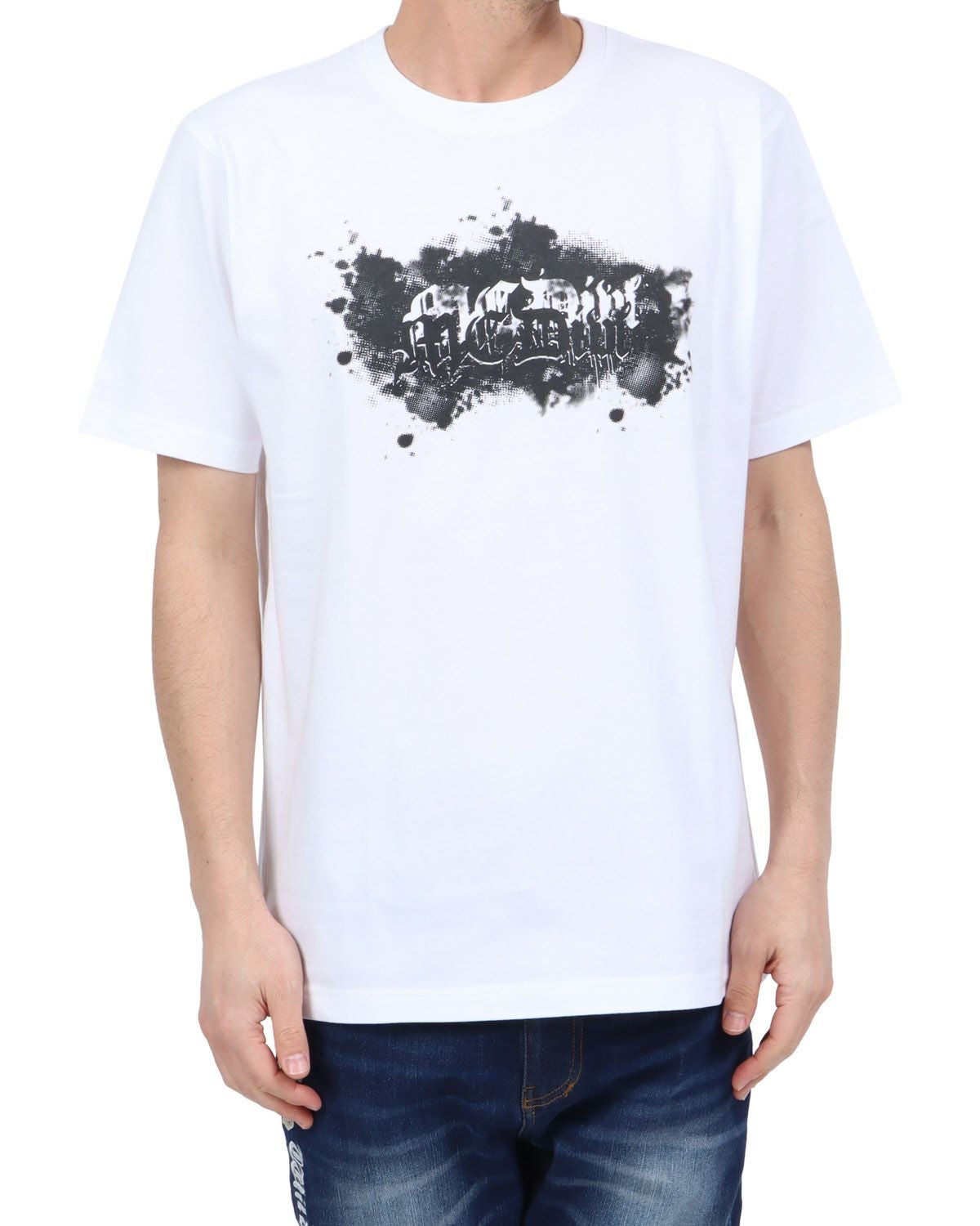 ホワイト：180cm67kg(Lサイズ着用)