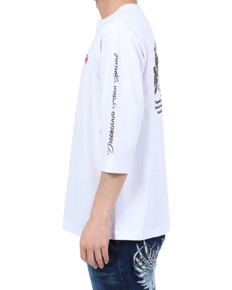 ホワイト：180cm67kg(Lサイズ着用)
