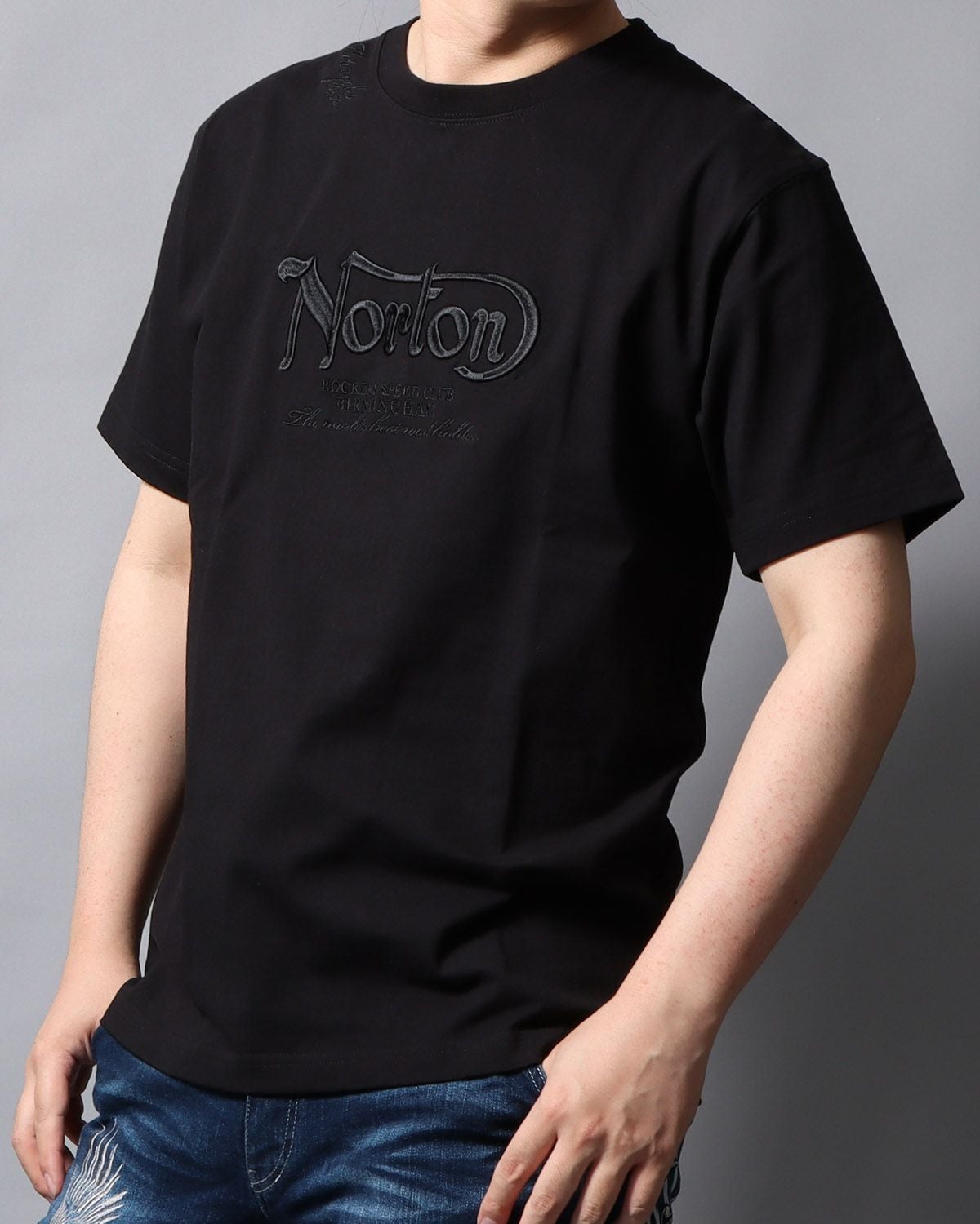 Norton] 同色 刺繍 クルー Tシャツ | PEET ONLINE STORE
