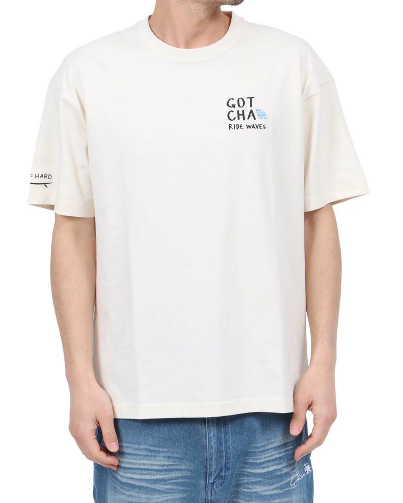 オフホワイト：180cm67kg(Lサイズ着用)