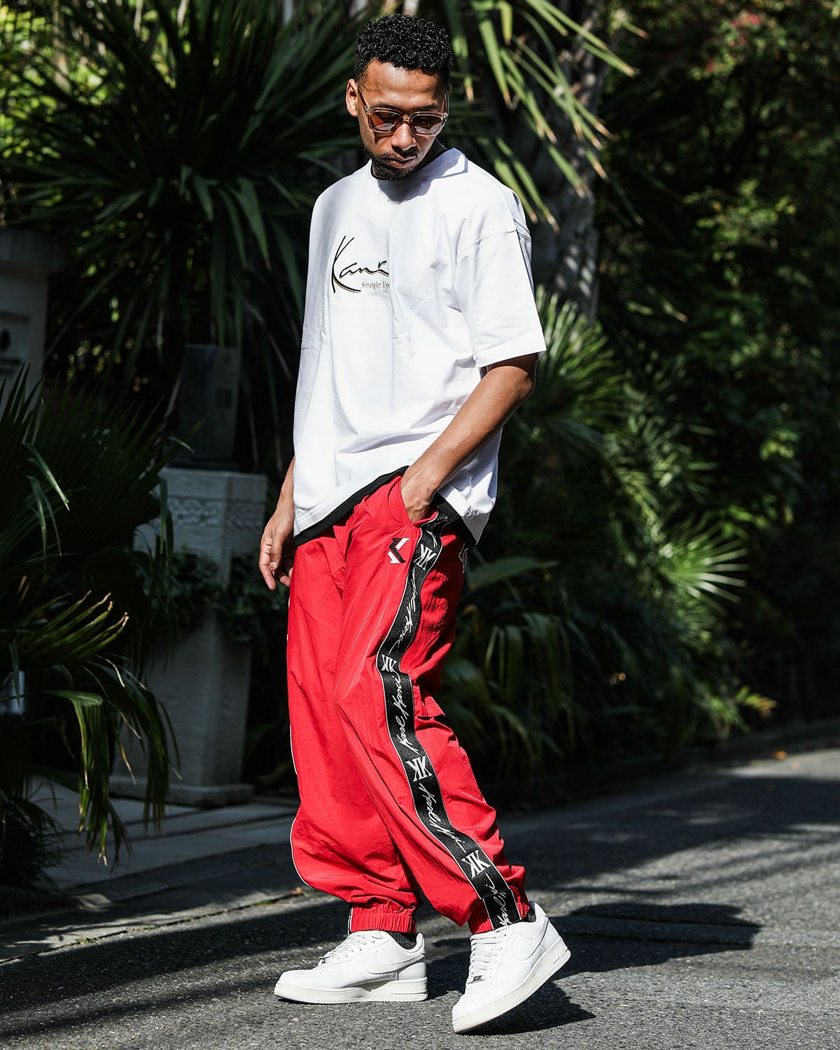 【入手困難‼️XLサイズ】KARL KANI×ナイロンパンツ Karl Kani GOLF] ナイロン イージーパンツ | PEET ONLINE STORE