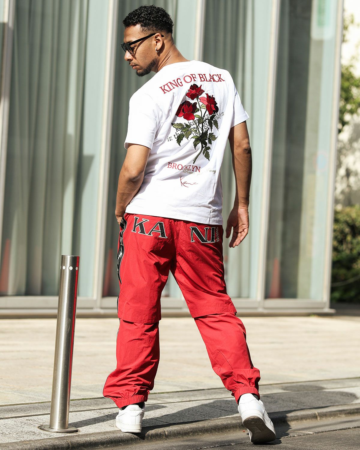S*P様 カールカナイ KARL KANI ナイロンパンツ 刺繍ロゴ Karl Kani GOLF] ナイロン イージーパンツ | PEET ONLINE STORE