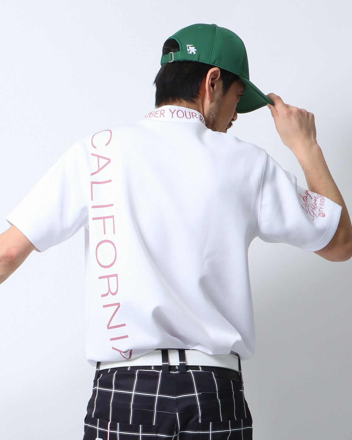 GOTCHA GOLF] サクラ ピンク モックネック Tシャツ | PEET ONLINE STORE
