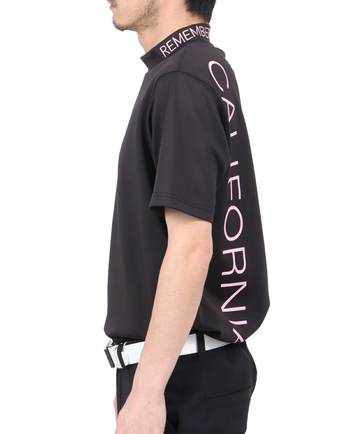 GOTCHA GOLF] サクラ ピンク モックネック Tシャツ | PEET ONLINE STORE