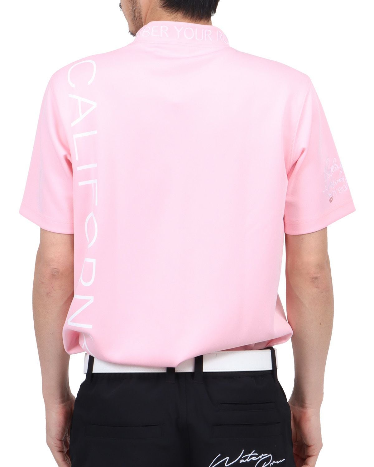 GOTCHA GOLF] サクラ ピンク モックネック Tシャツ | PEET ONLINE STORE
