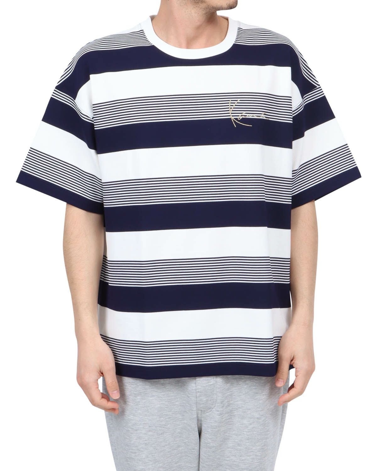 Karl Kani] ドロップショルダー ボーダー Tシャツ | PEET ONLINE STORE