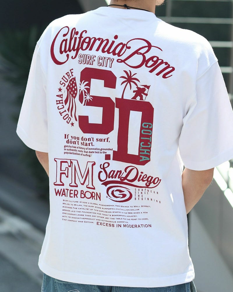 ホワイト：180cm67kg(Lサイズ着用)