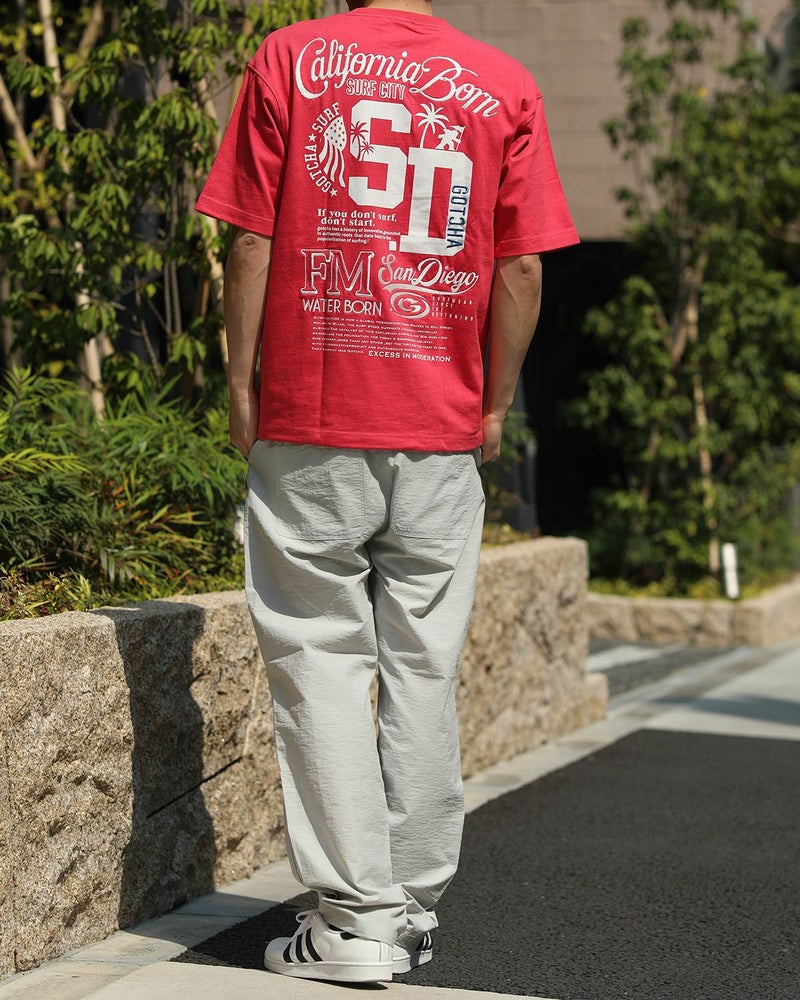 ピンク：180cm67kg(Lサイズ着用)