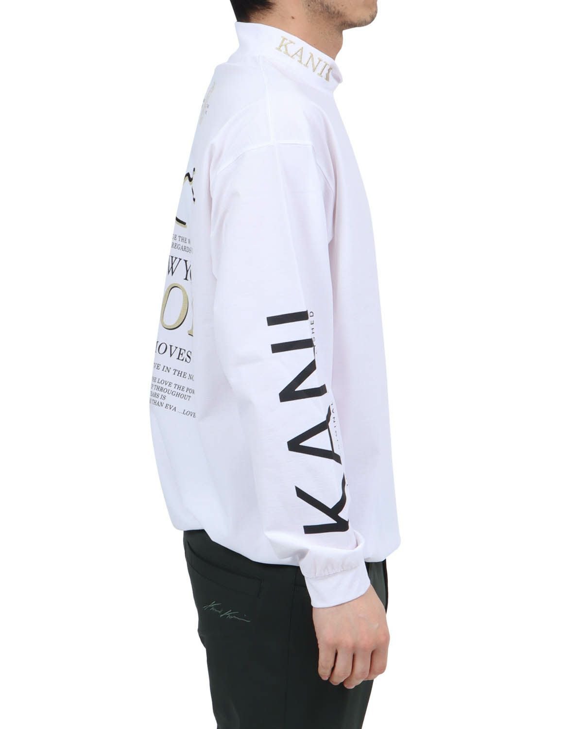 ホワイト：180cm67kg(Lサイズ着用)