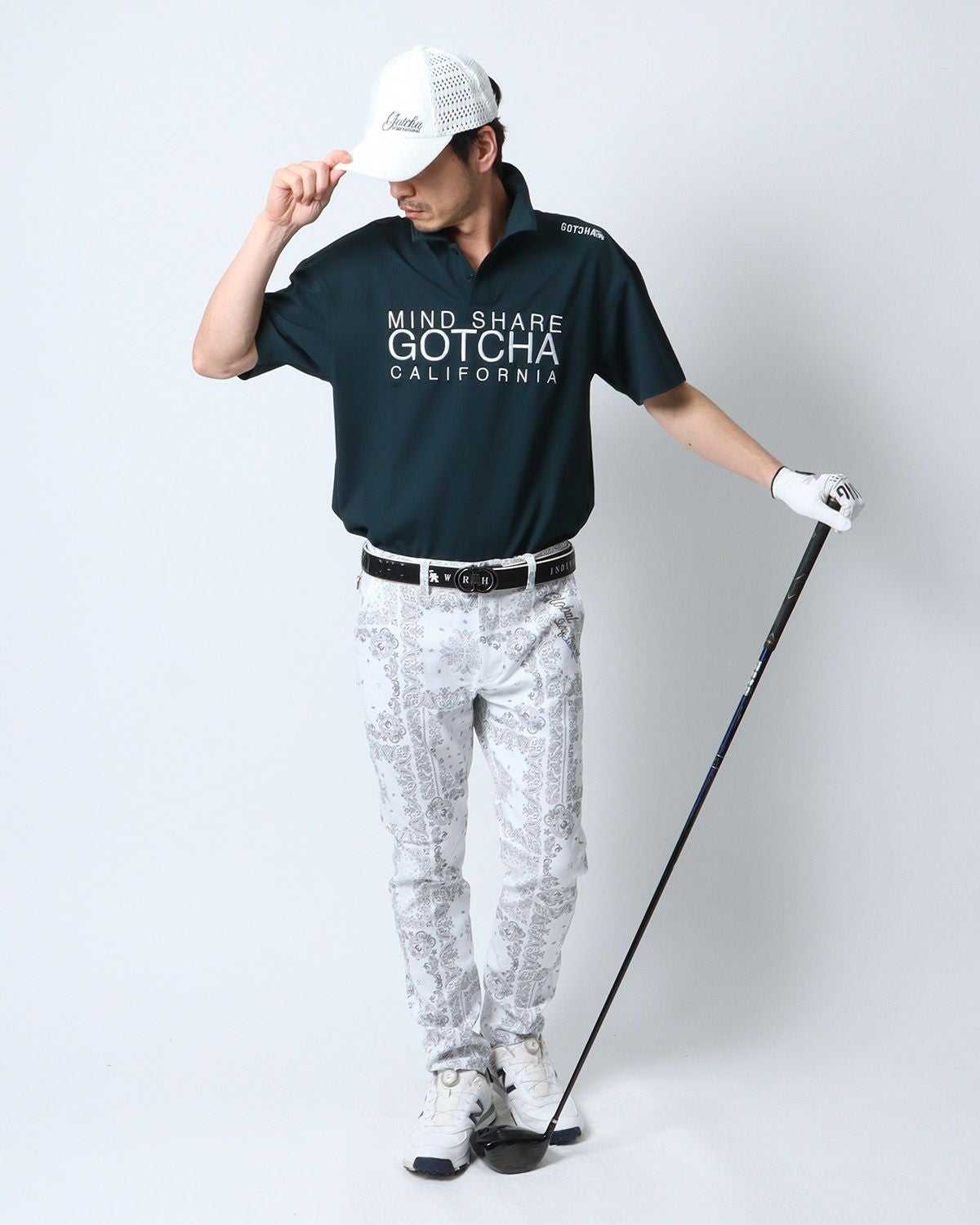 ダークグリーン：180cm67kg(Lサイズ着用)