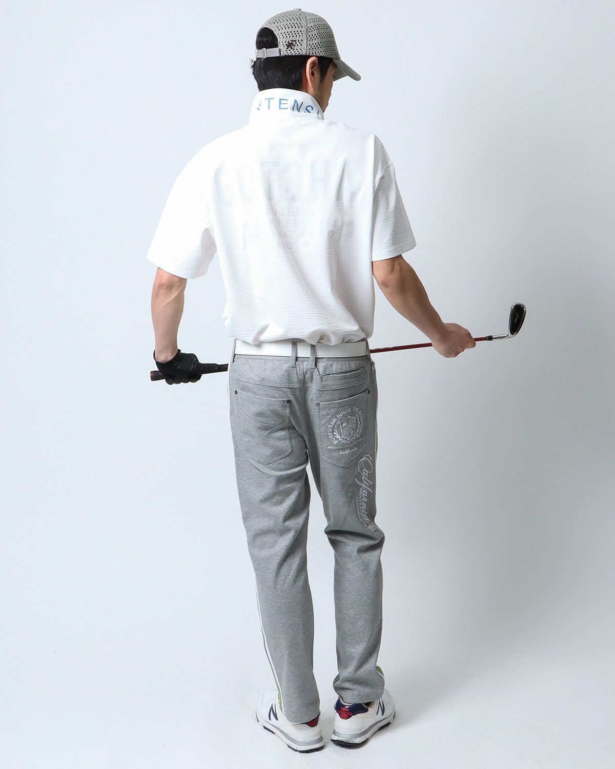 ホワイト：180cm67kg(Lサイズ着用)