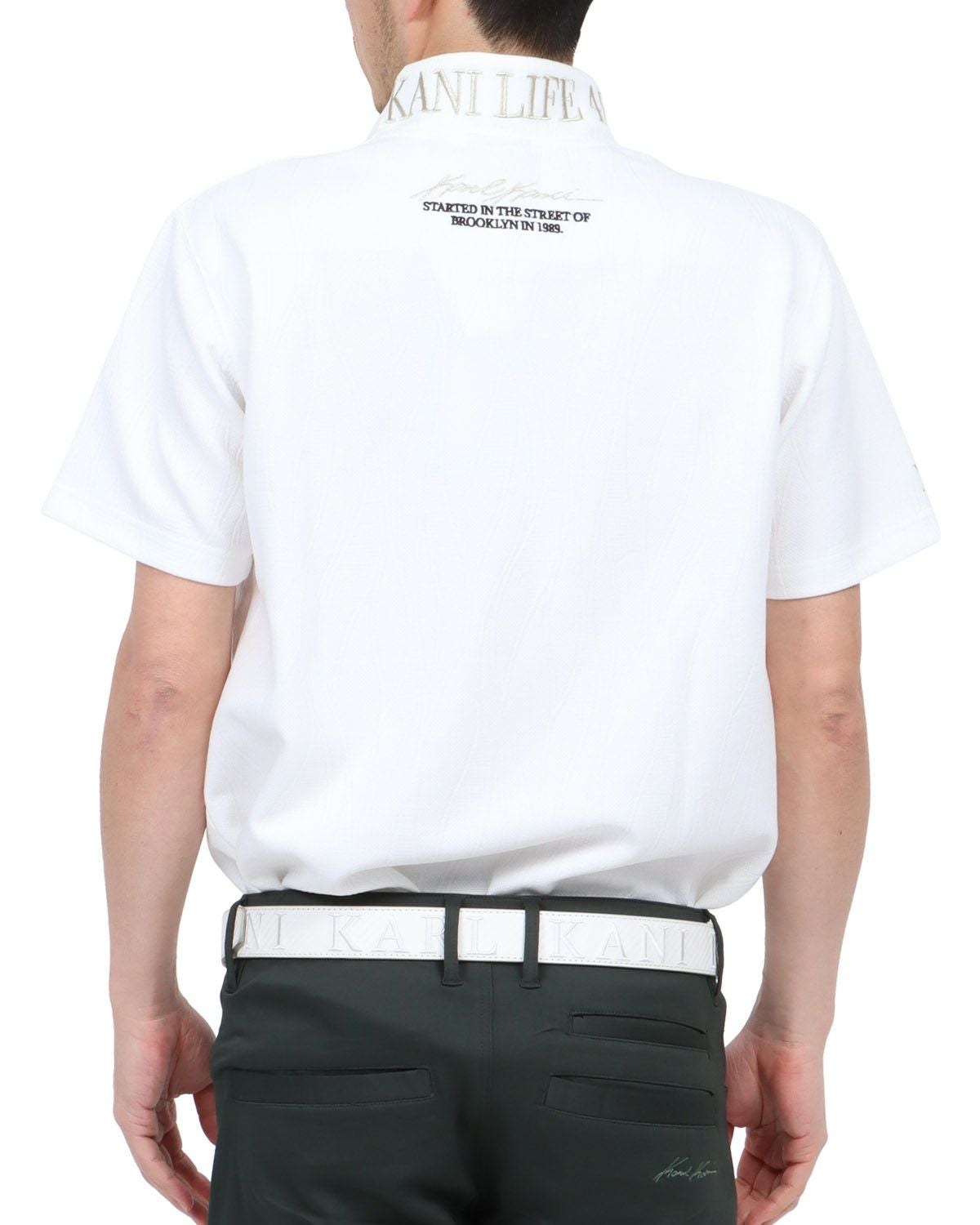 ホワイト：180cm67kg(Lサイズ着用)