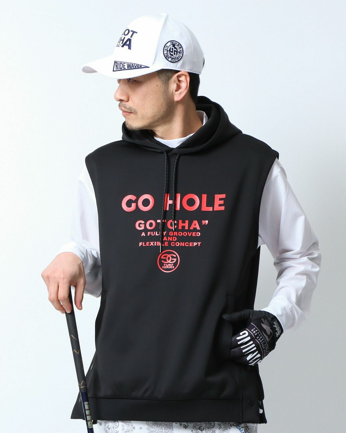 ブラック：180cm67kg(Lサイズ着用)