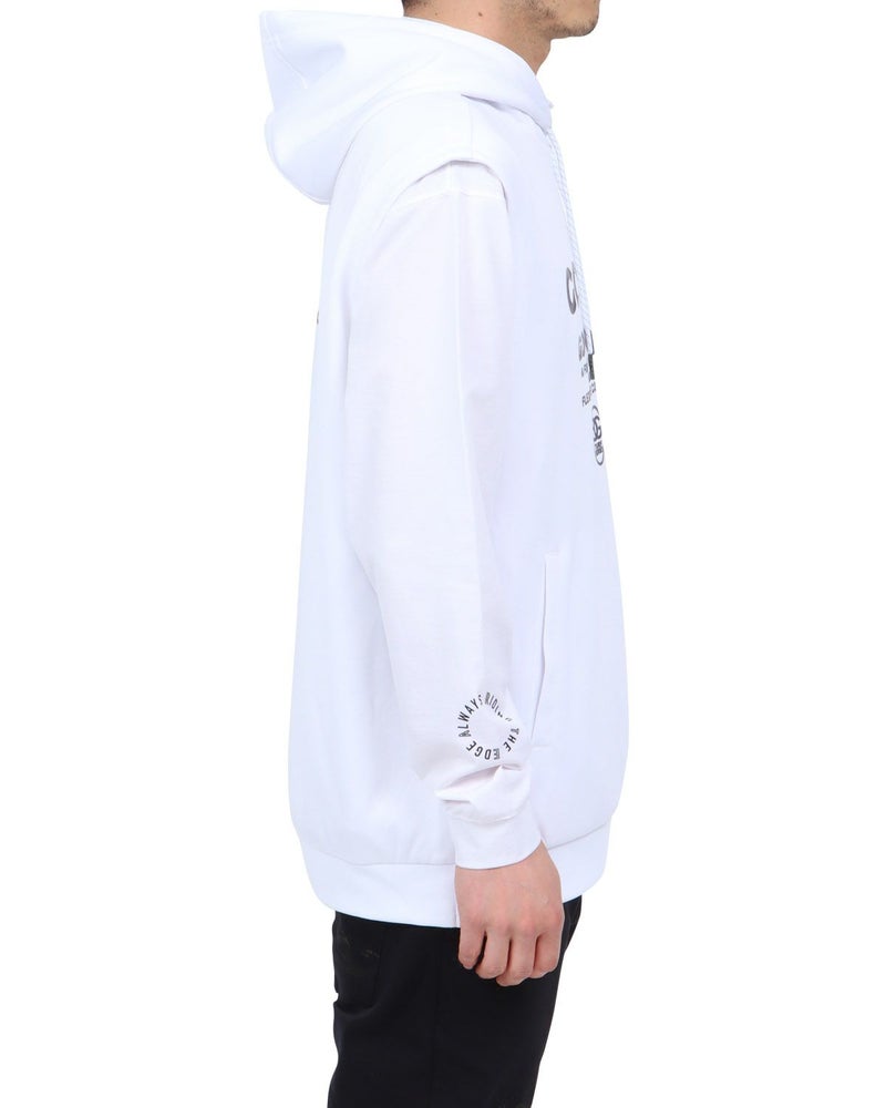 ホワイト：180cm67kg(Lサイズ着用)