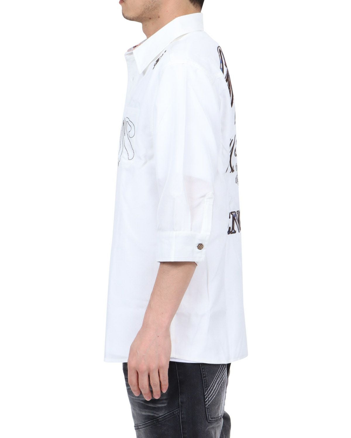 ホワイト：180cm67kg(Lサイズ着用)