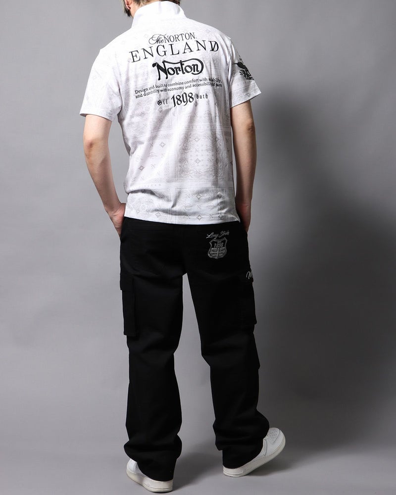 ホワイト：178cm/75kg(Lサイズ着用)