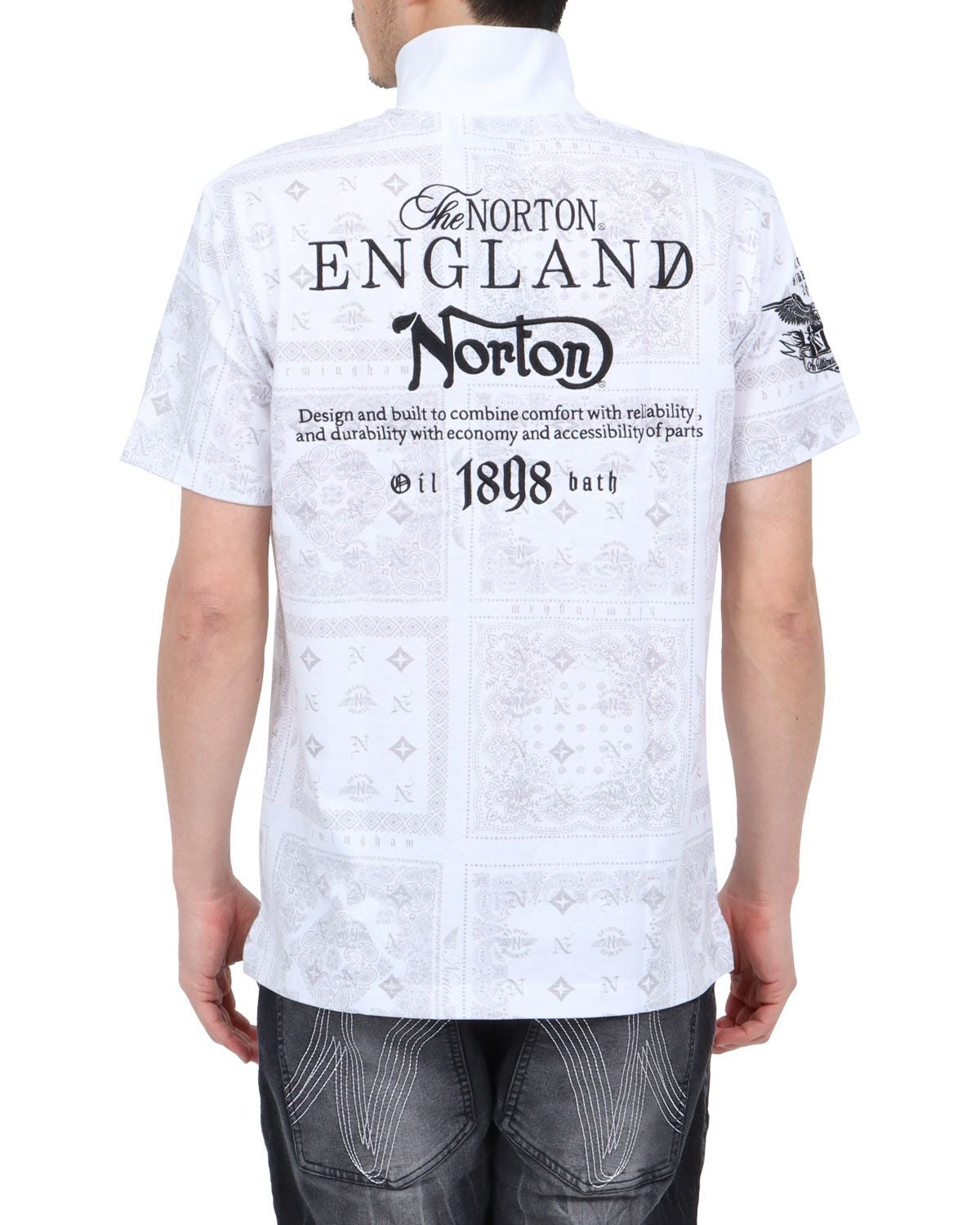 Norton] ドライ モノグラム バンダナ ポロシャツ | PEET ONLINE STORE
