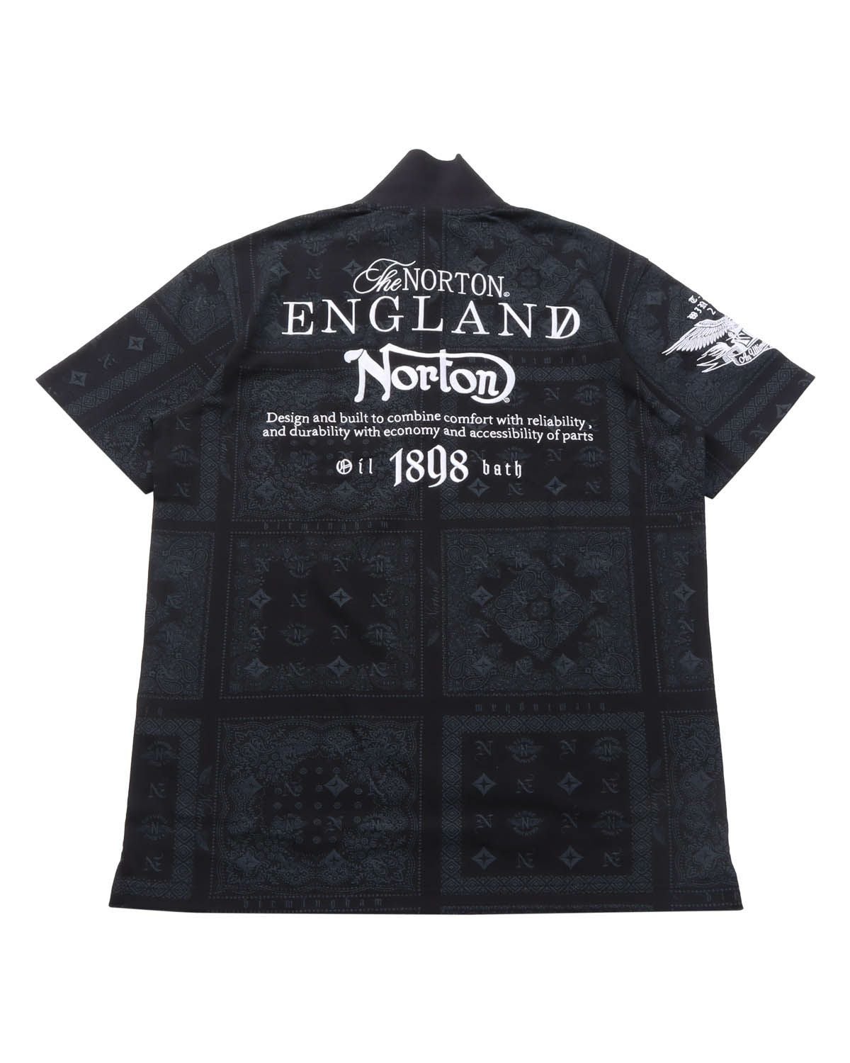 fanor ドライウェア Mサイズ 黒 バンダナ柄ポケット Tシャツ セール】 バンダナ柄胸ポケット ワイド半袖Tシャツ （Tシャツ