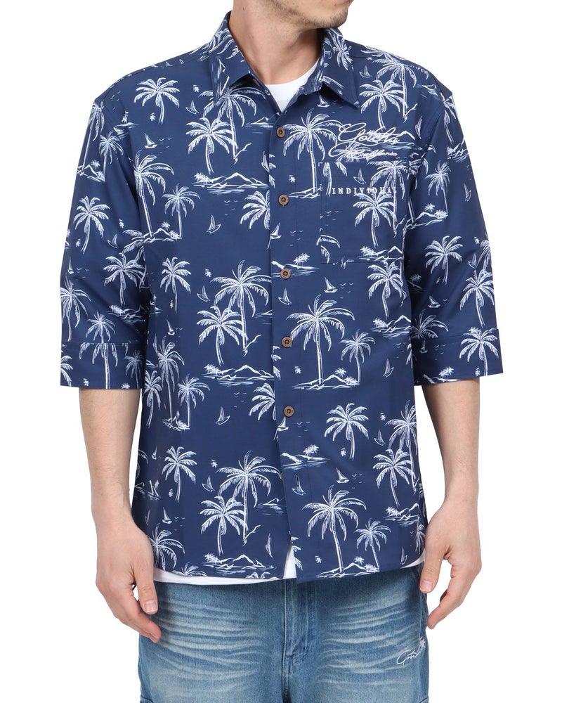 ネイビー：180cm67kg(Lサイズ着用)