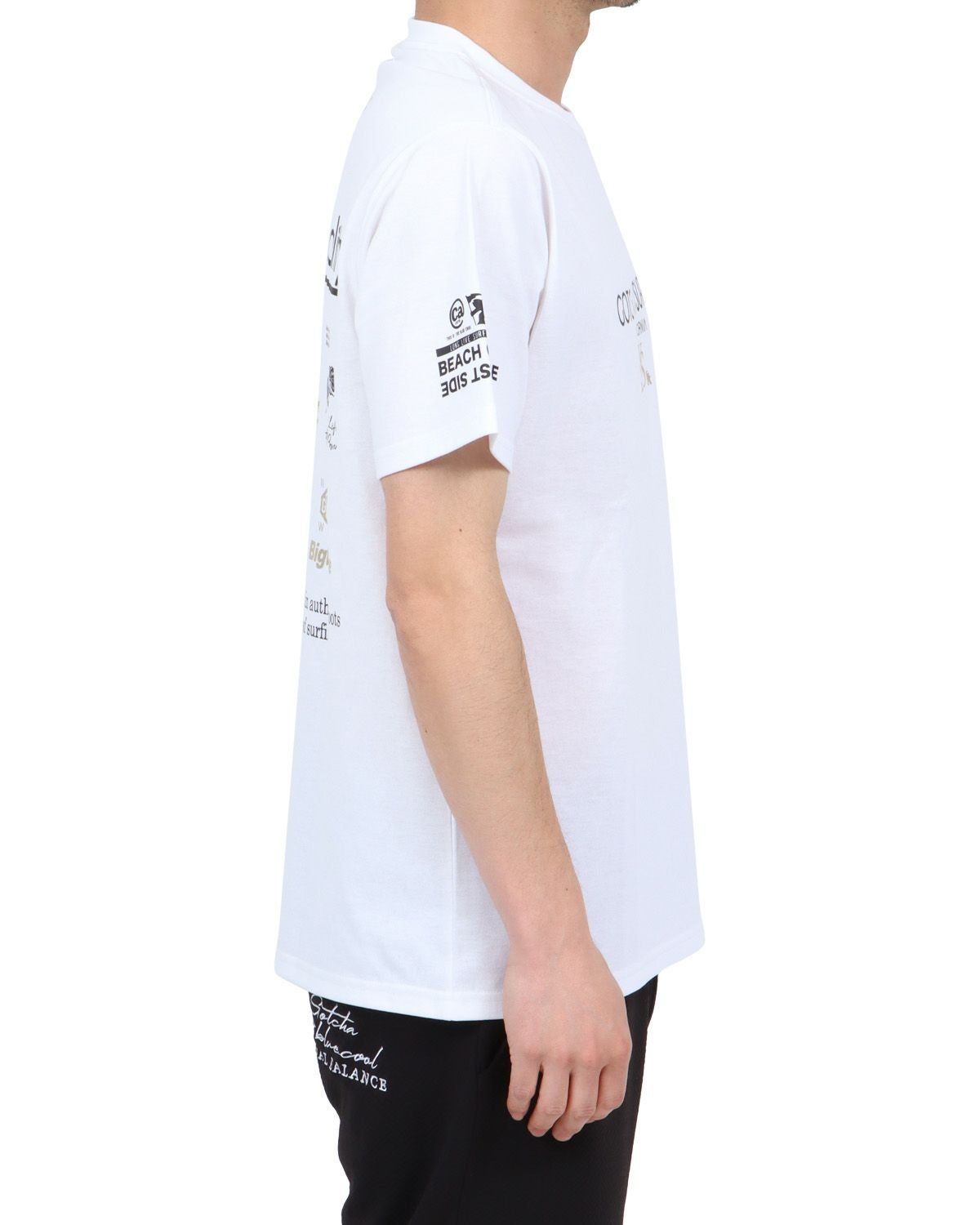 ホワイト：180cm67kg(Lサイズ着用)