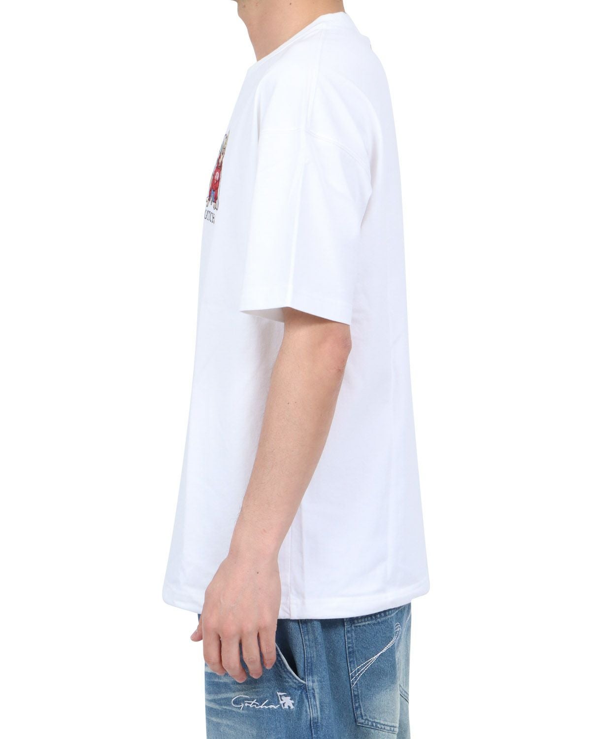 ホワイト：180cm67kg(Lサイズ着用)