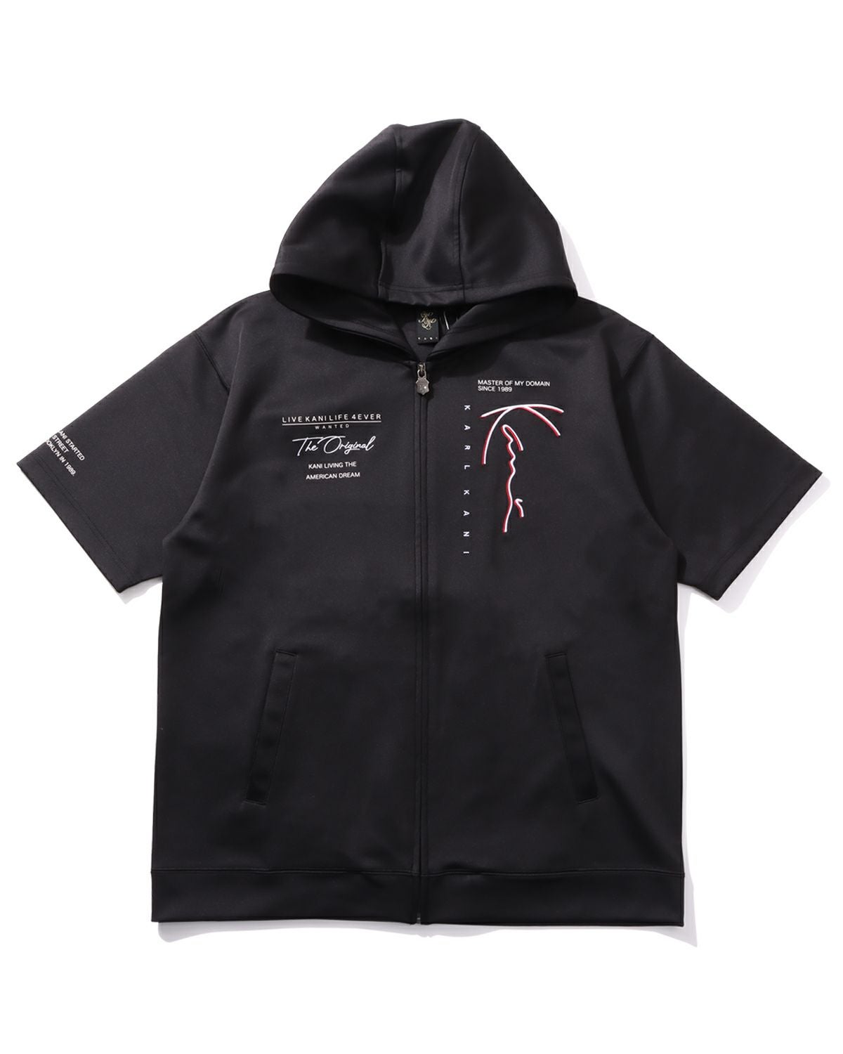 Karl Kani] 2カラー ロゴ 半袖 フルジップ パーカー | PEET ONLINE STORE