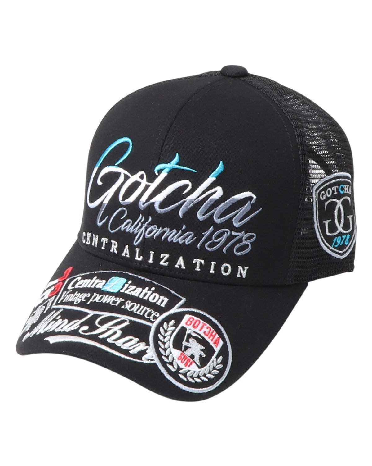 GOTCHA GOLF] 抗菌防臭 レイヤー ワッペン メッシュ キャップ | PEET