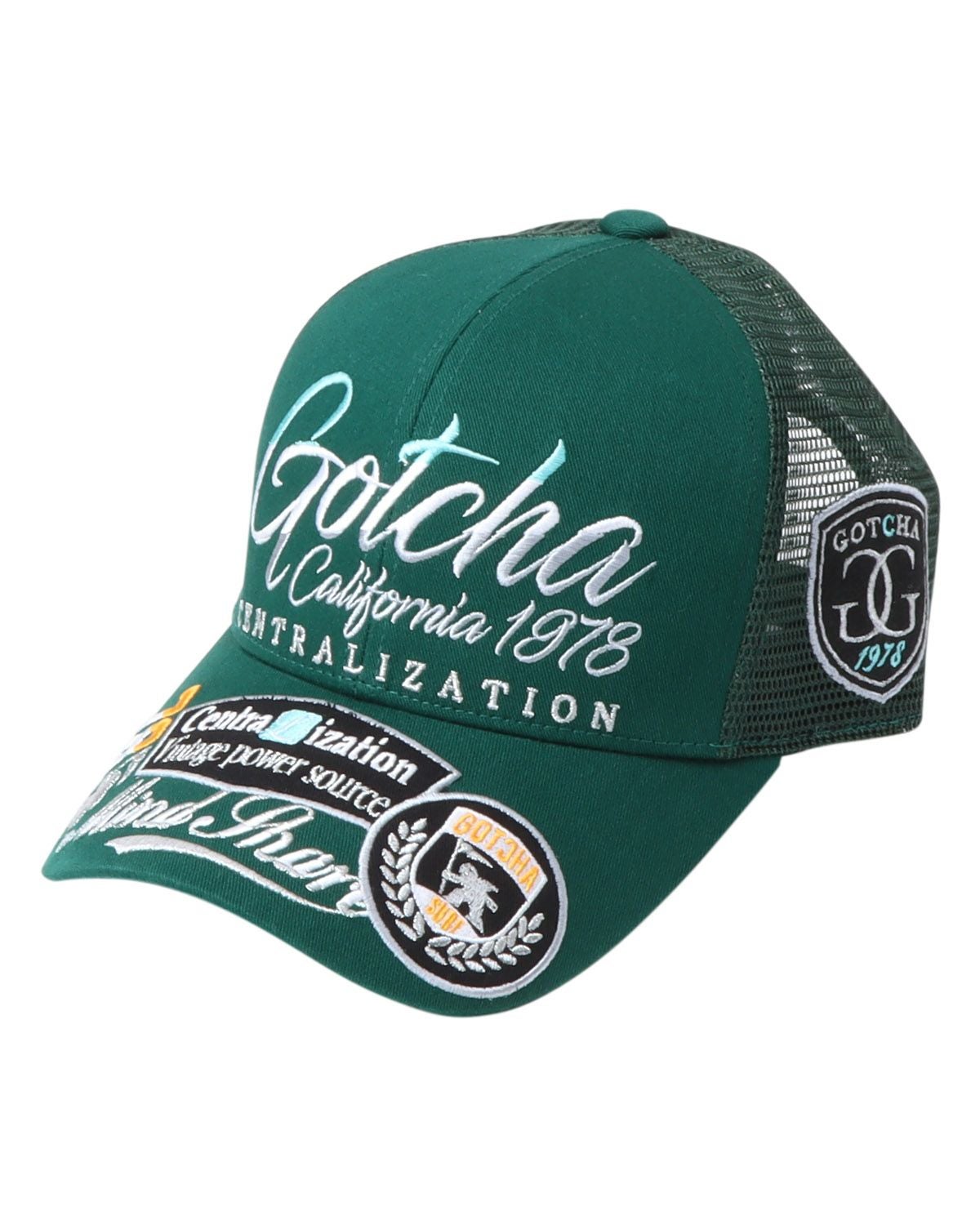 GOTCHA GOLF] 抗菌防臭 レイヤー ワッペン メッシュ キャップ | PEET
