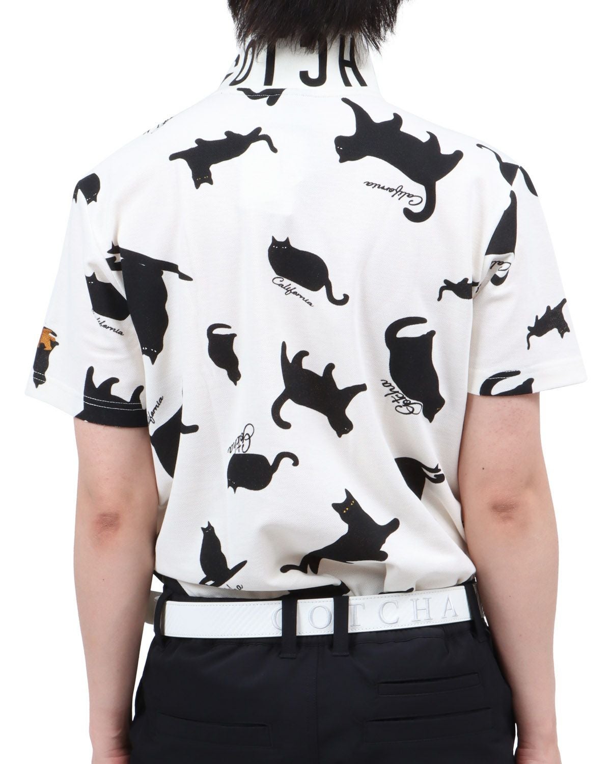 GOTCHA GOLF] 鹿の子 all over cat ポロシャツ | PEET ONLINE STORE