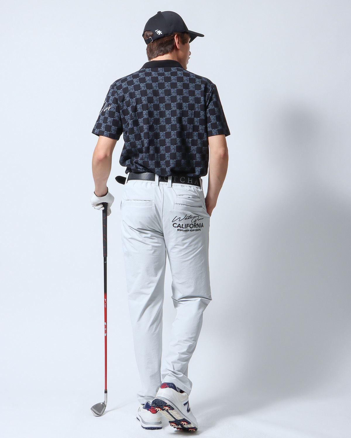 GOTCHA GOLF] ドライ 鹿の子 ロゴ 総柄 ポロシャツ | PEET ONLINE STORE