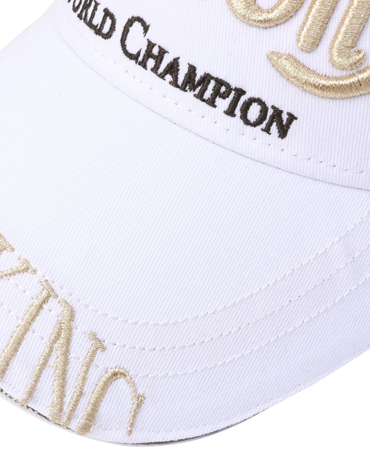 金色装飾のメッシュ帽子 東レ/ブリザテック ハーフメッシュCAP (NewロゴGOLD) - エギング