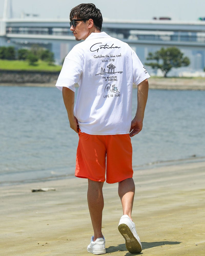 ホワイト：180cm70kg(Lサイズ着用)