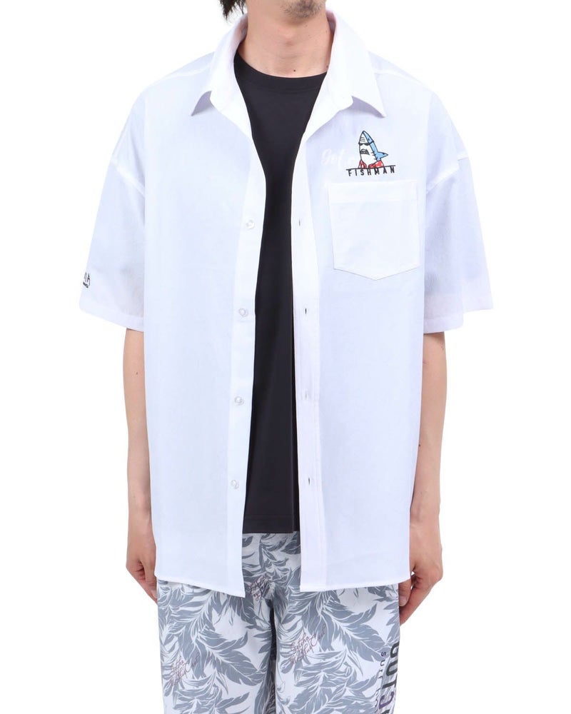 ホワイト：174cm62kg(Lサイズ着用)