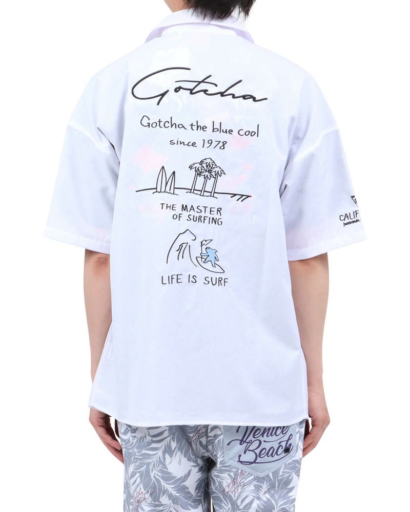 ホワイト：174cm62kg(Lサイズ着用)