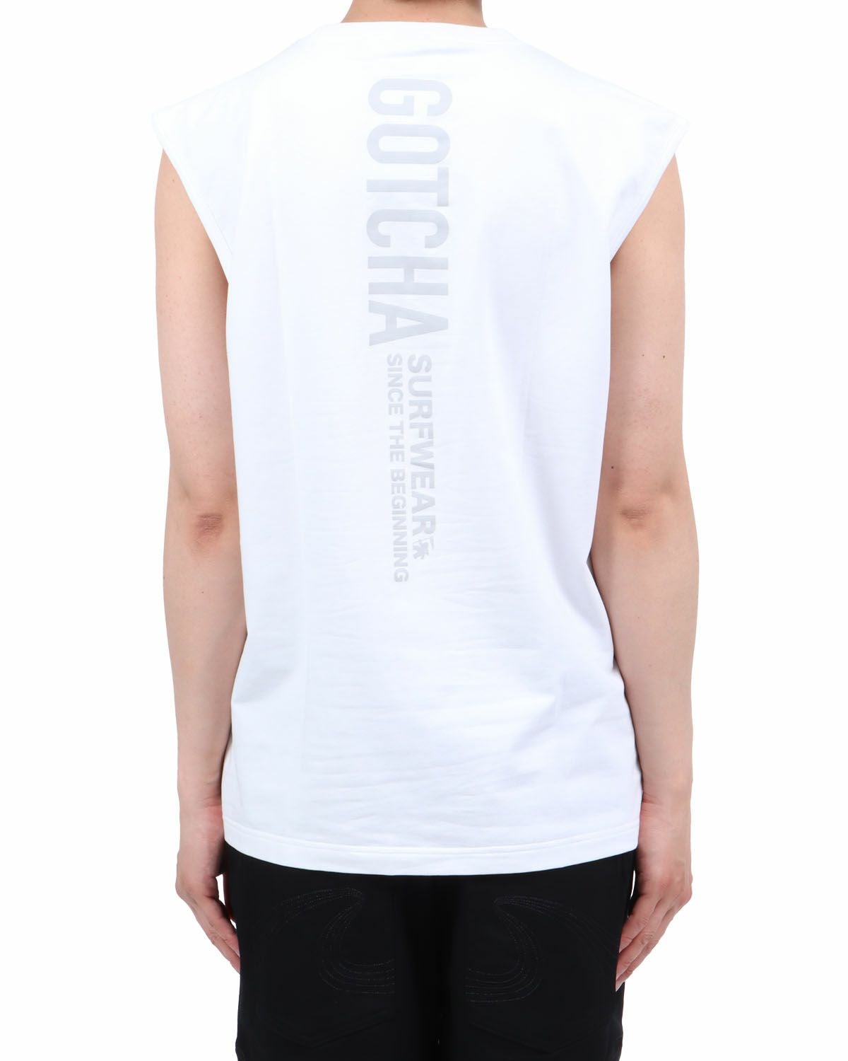 ホワイト：174cm62kg(Lサイズ着用)