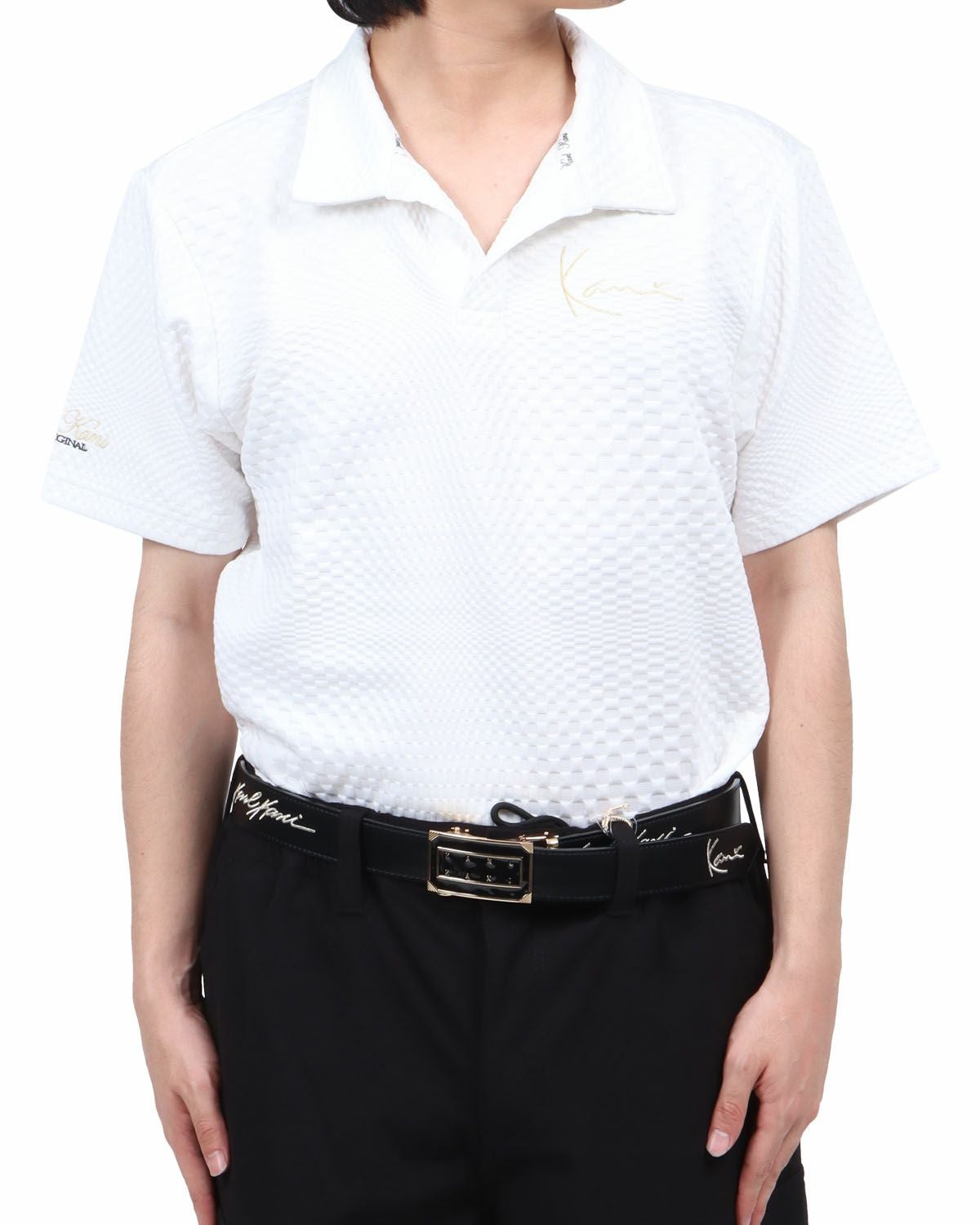 ホワイト：173cm60kg(Lサイズ着用)