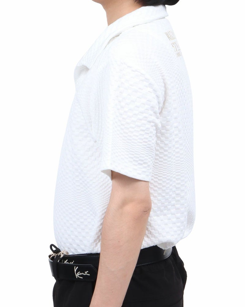 ホワイト：173cm60kg(Lサイズ着用)