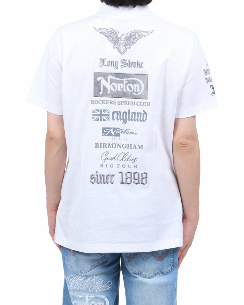 ホワイト：173cm60kg(Lサイズ着用)