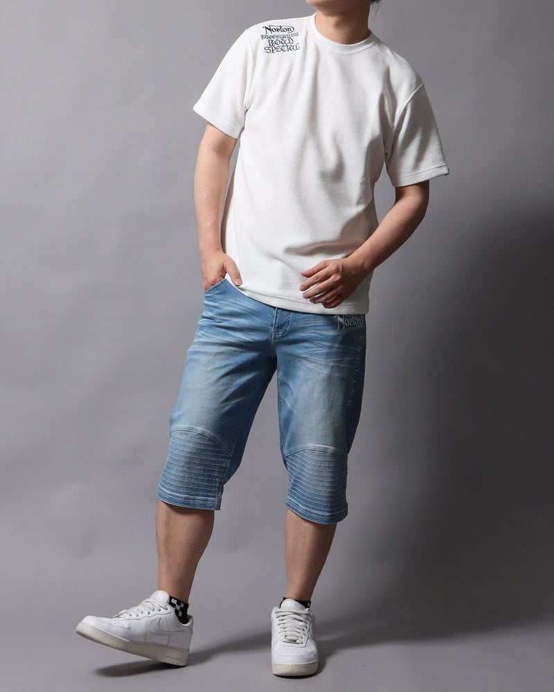 オフホワイト：178cm/75kg(Lサイズ着用)