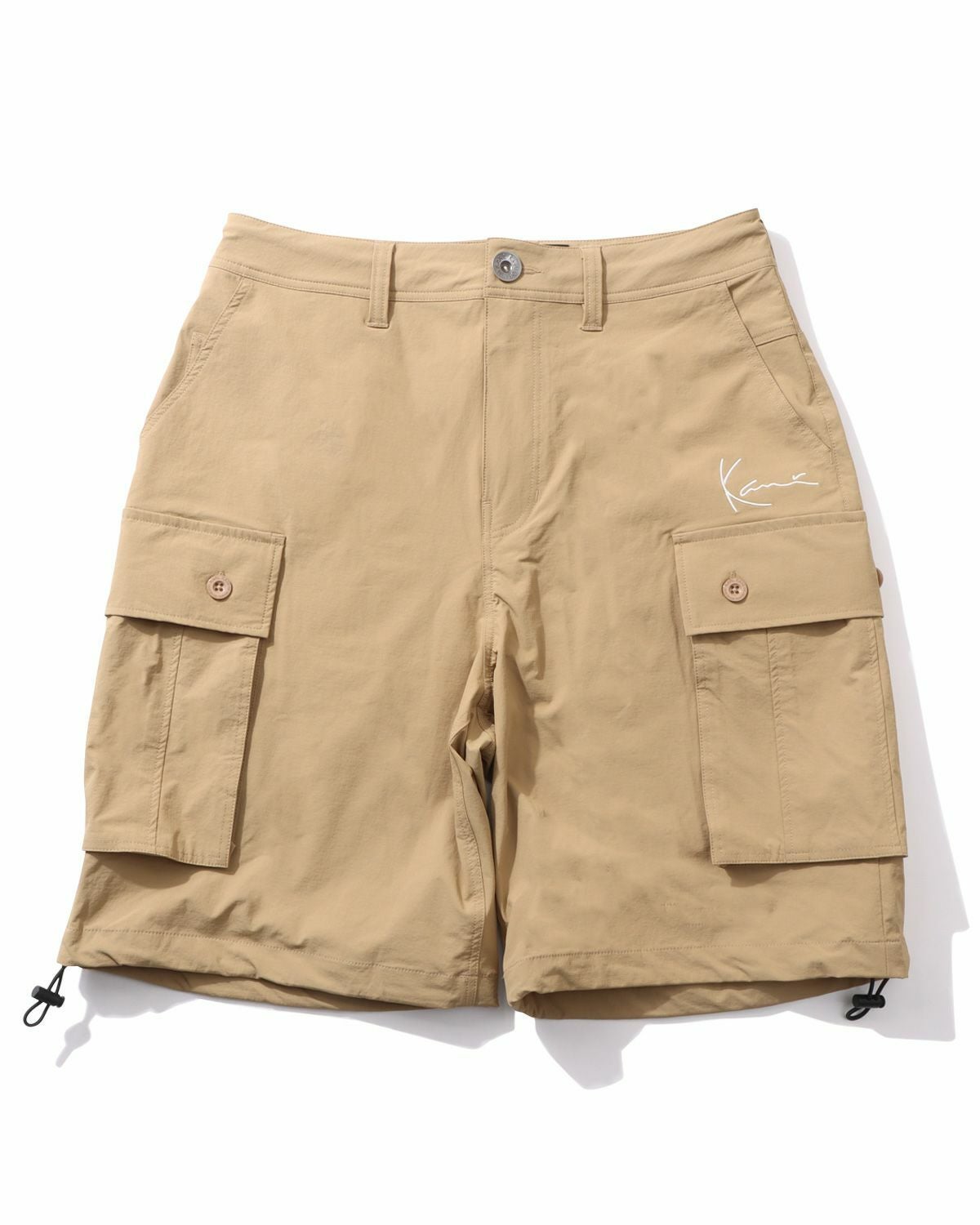 Karl Kani] 撥水 リップストップ ナイロン ワイド カーゴ ショーツ
