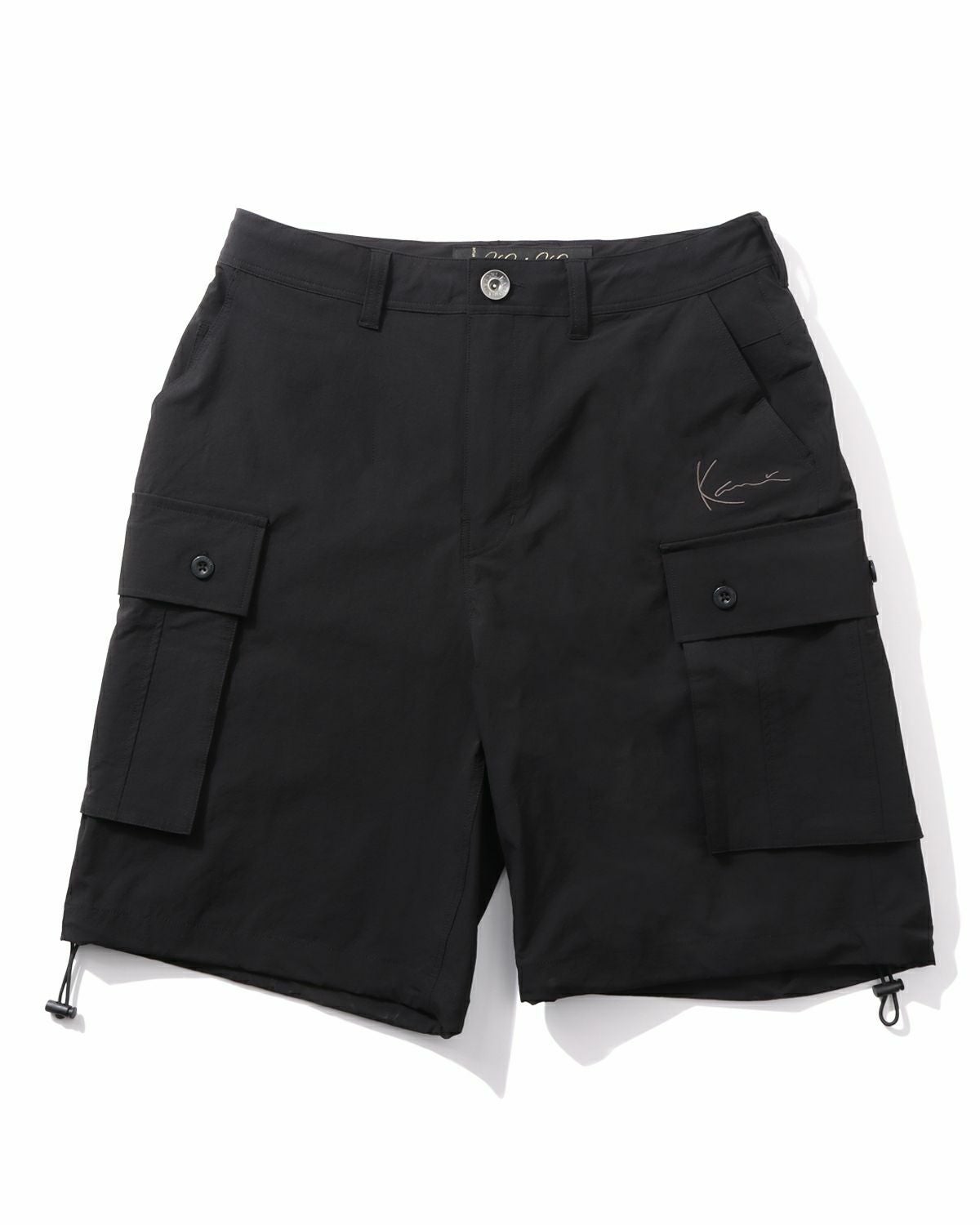 Karl Kani] 撥水 リップストップ ナイロン ワイド カーゴ ショーツ