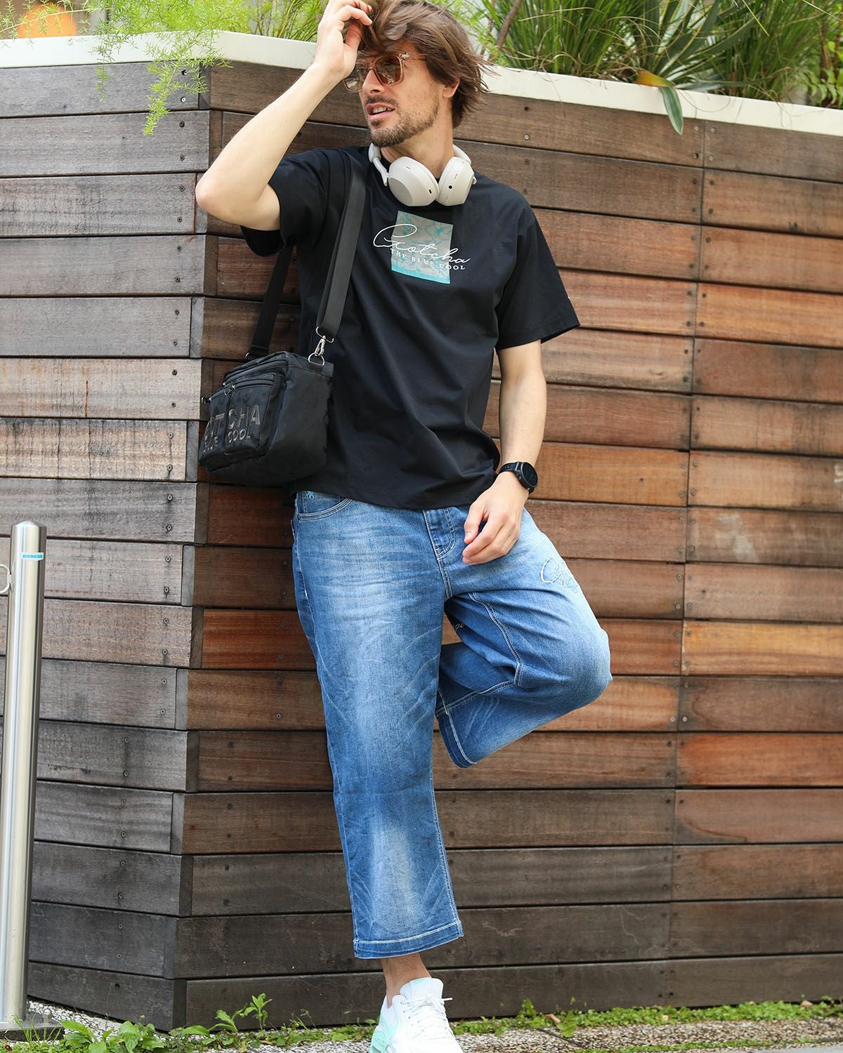 GOTCHA  ジーパン GOTCHA] ストレッチ サーフ フレーバー ワッペン デニムパンツ | PEET