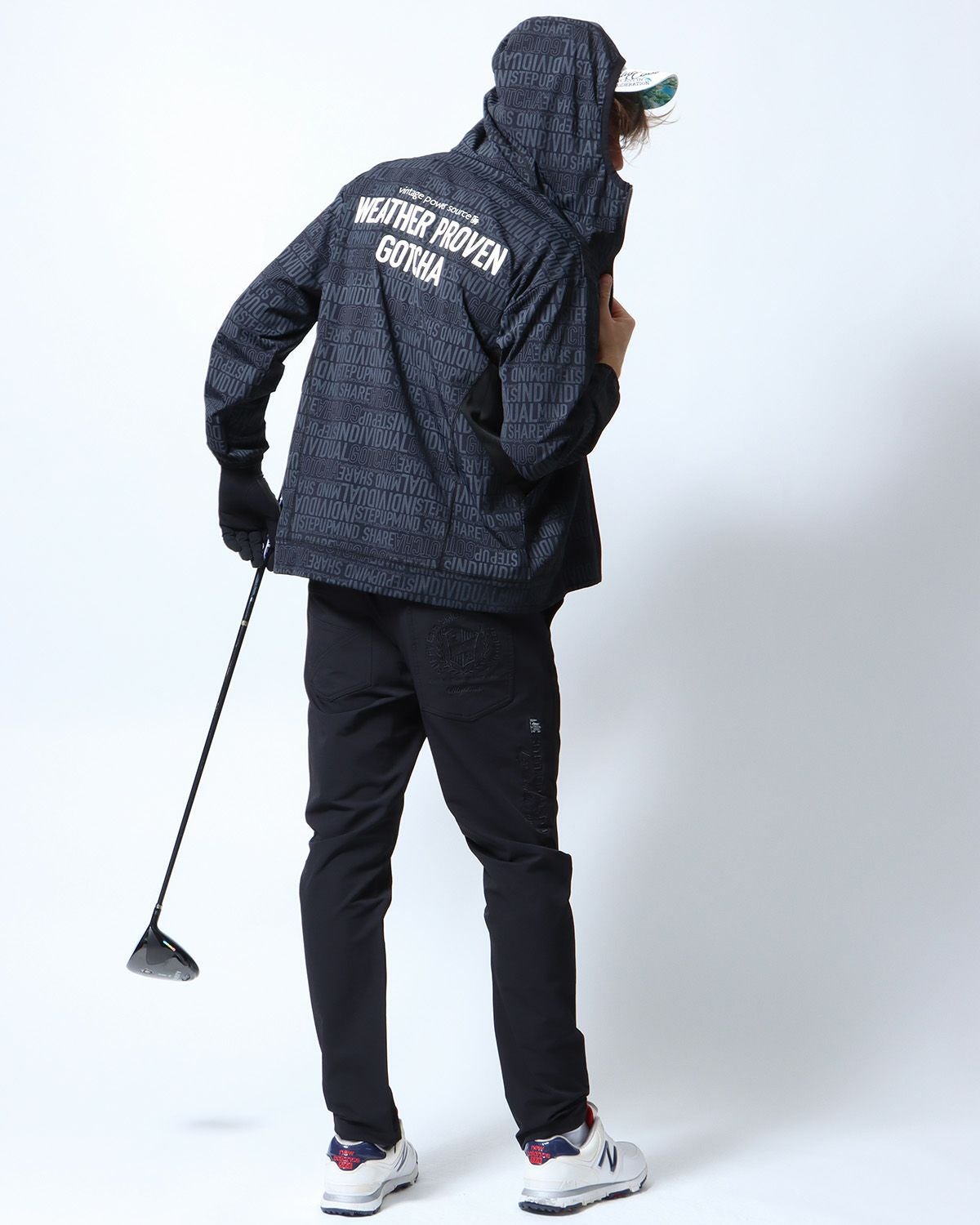 GOTCHA GOLF] UVカット ドライ 総柄 フルジップ パーカー | PEET